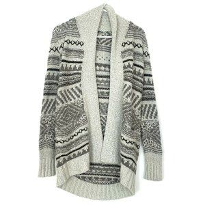 Lucky Brand Women’s Chunky Long Sleeve Cardigan Size XS Open Front Beige…